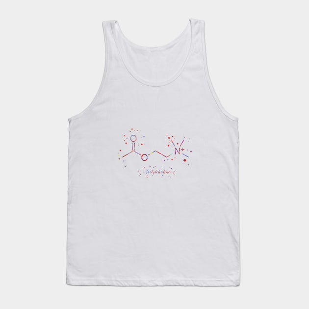 Acetylcholine molecule Tank Top by RosaliArt